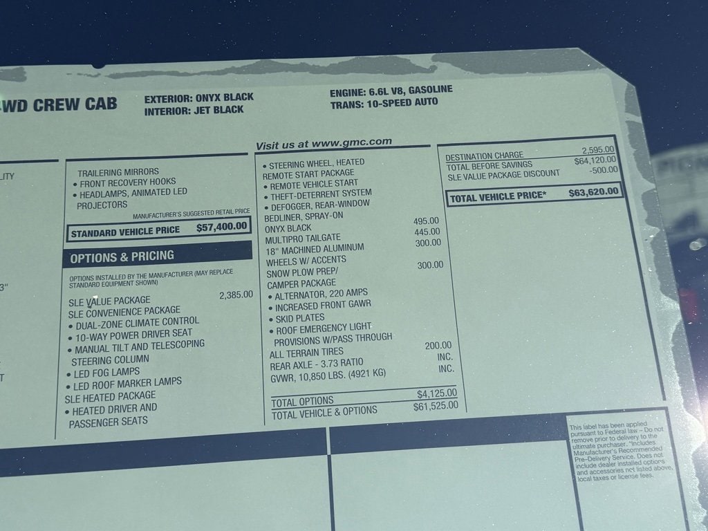 New 2026 GMC Sierra 2500 HD SLE Truck