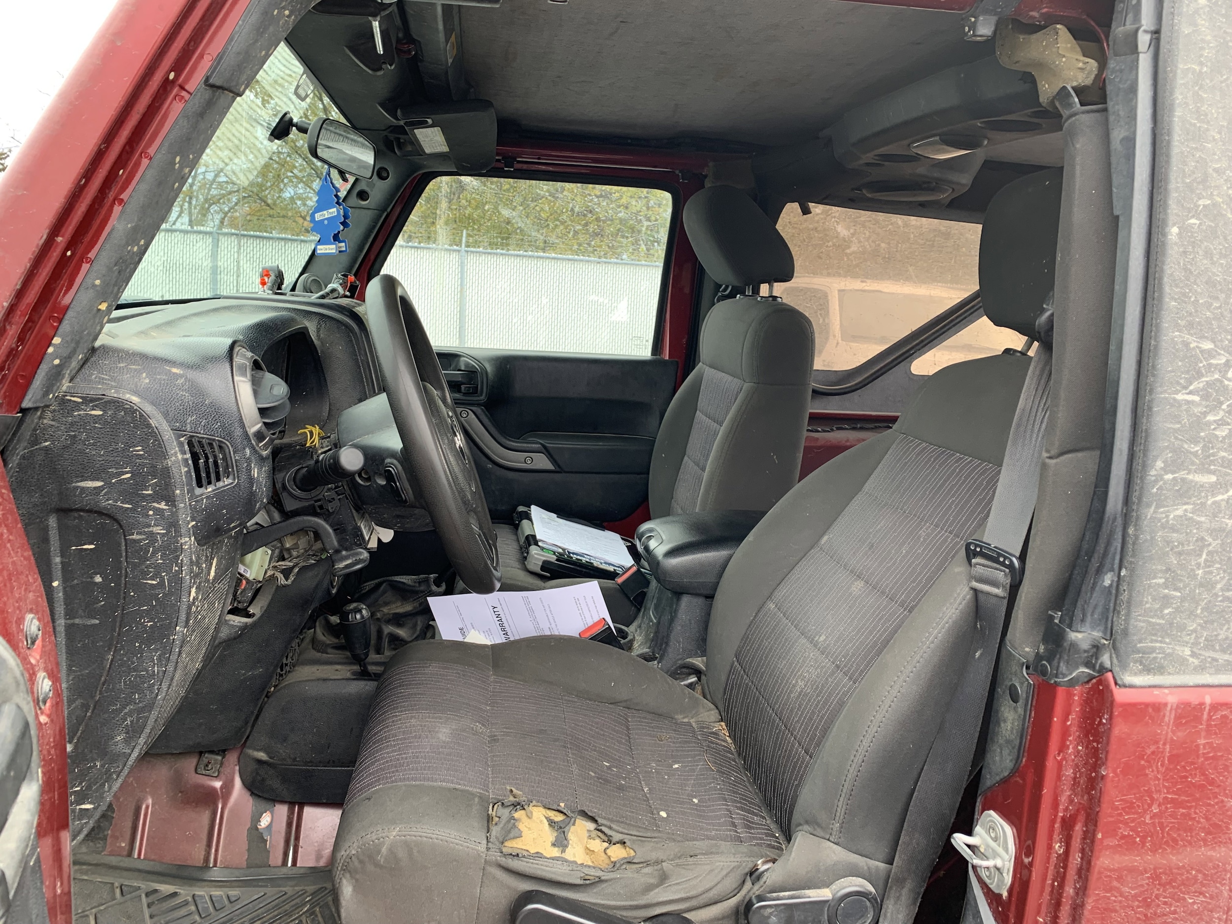 Used 2012 Jeep Wrangler Sport with VIN 1C4AJWAG6CL107573 for sale in Seymour, IN