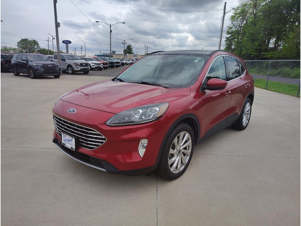 Used 2021 Ford Escape Titanium with VIN 1FMCU9J9XMUA74572 for sale in Jacksonville, IL