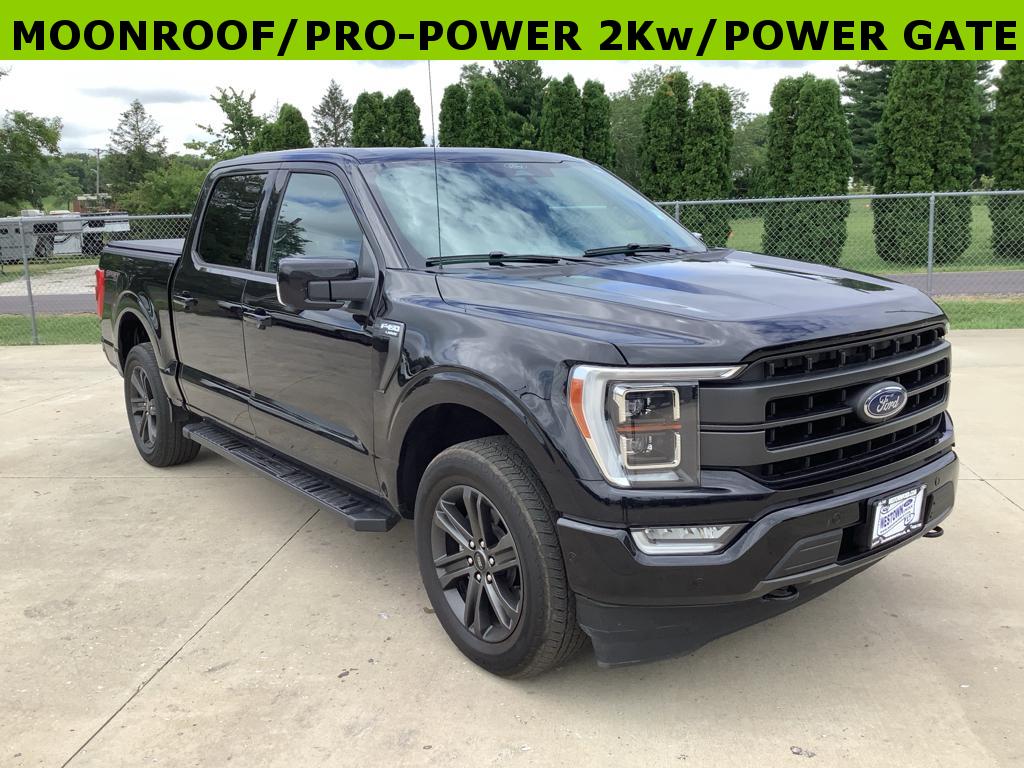 Used 2021 Ford F-150 Lariat with VIN 1FTEW1EP0MKD64896 for sale in Jacksonville, IL