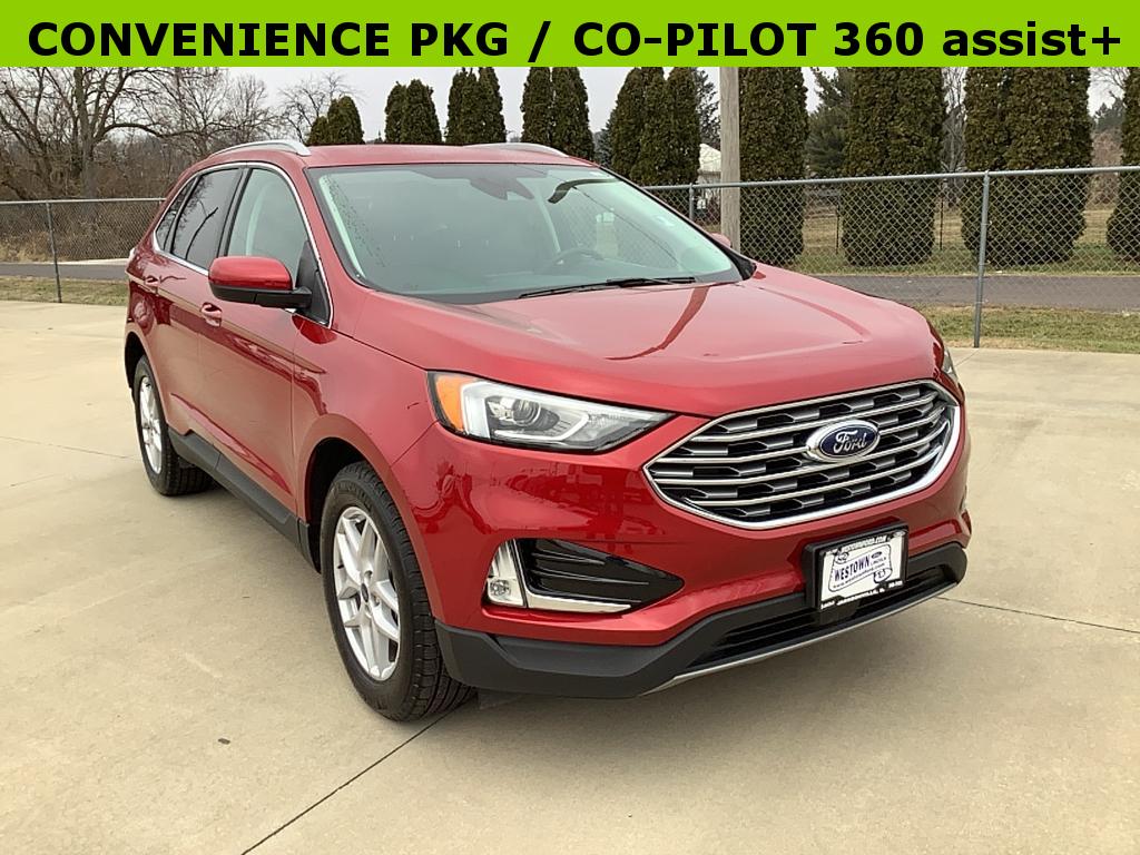 Used 2021 Ford Edge SEL with VIN 2FMPK4J9XMBA57996 for sale in Jacksonville, IL
