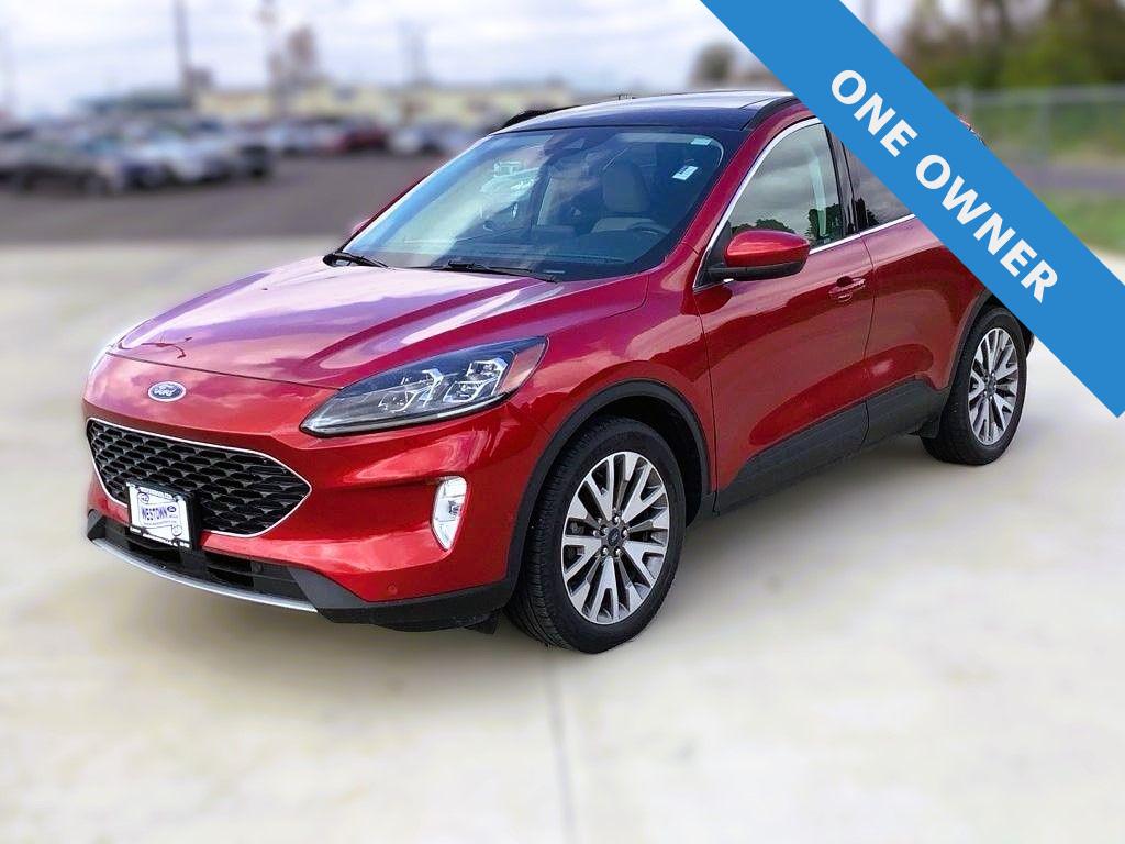 Used 2021 Ford Escape Titanium with VIN 1FMCU9DZ6MUA94345 for sale in Jacksonville, IL