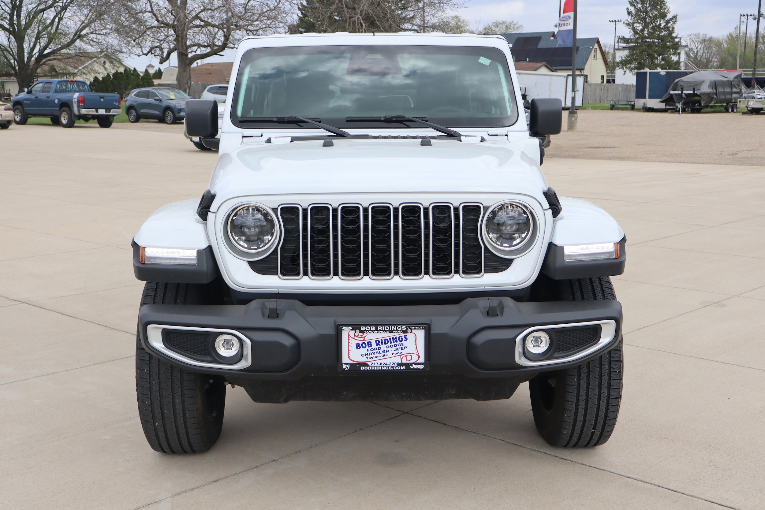 Used 2025 Jeep Wrangler 4xe Sahara 4XE with VIN 1C4RJXP69SW599780 for sale in Taylorville, IL