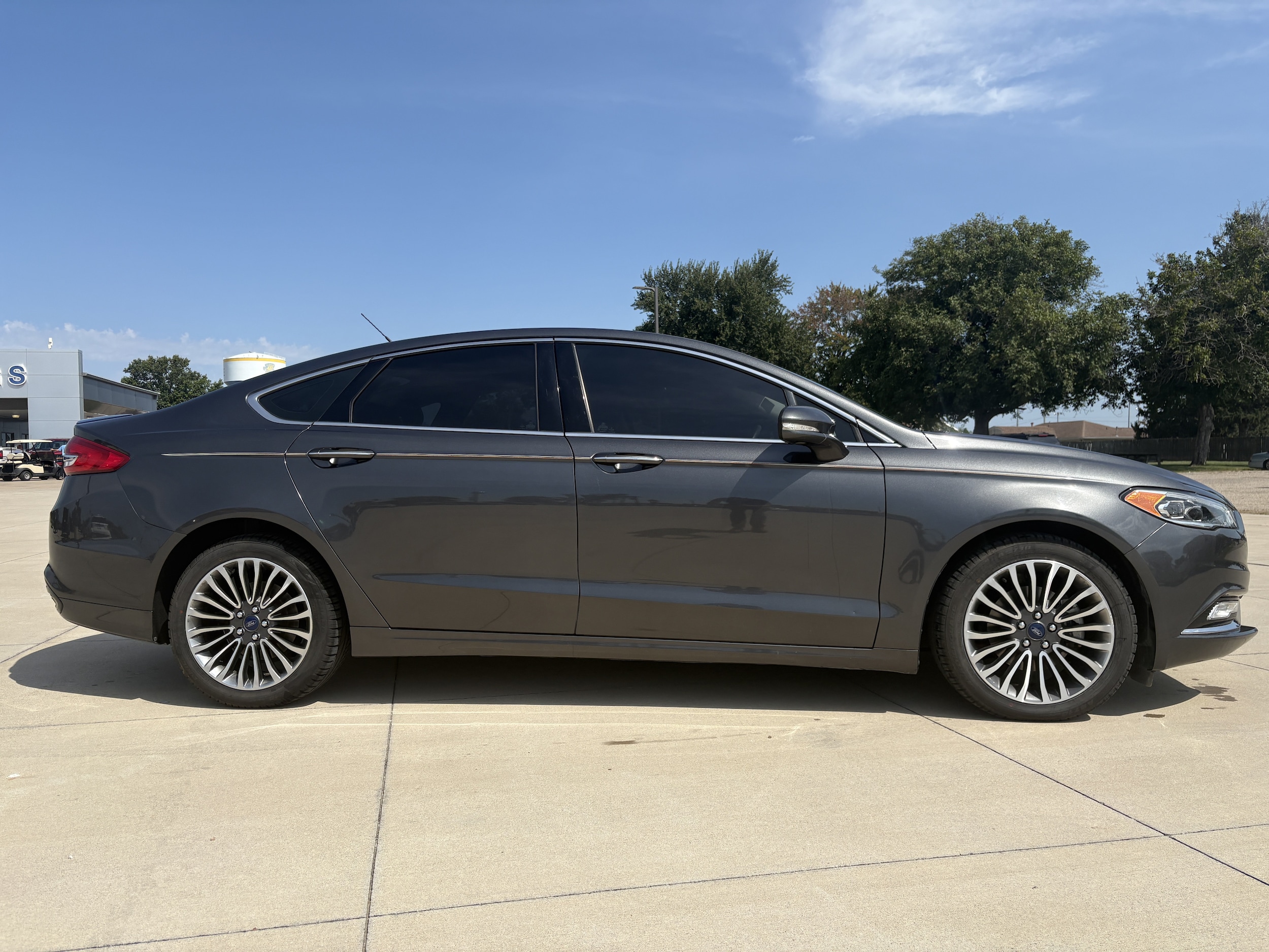 Used 2018 Ford Fusion Titanium with VIN 3FA6P0D91JR168350 for sale in Taylorville, IL