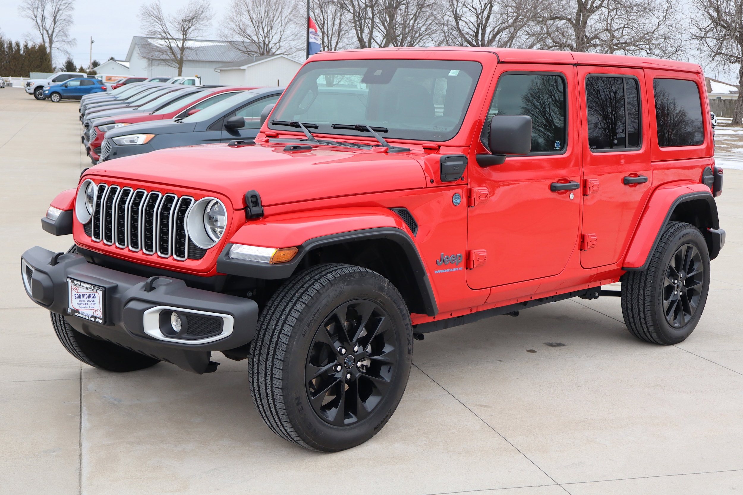 Used 2025 Jeep Wrangler 4xe Sahara 4XE with VIN 1C4RJXP69SW586186 for sale in Taylorville, IL
