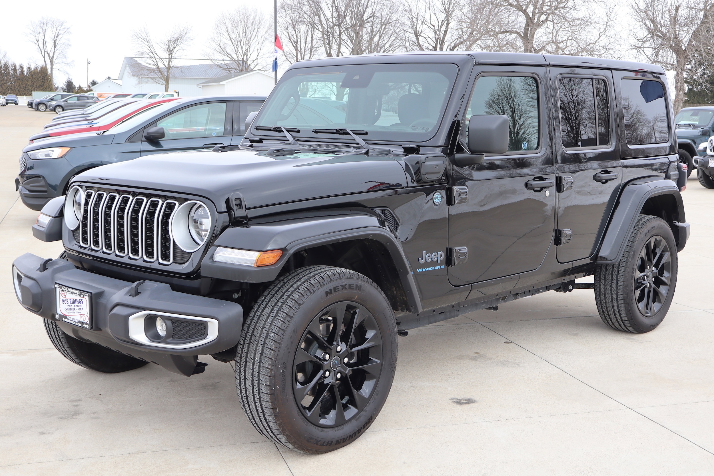 Used 2025 Jeep Wrangler 4xe Sahara 4XE with VIN 1C4RJXP68SW584428 for sale in Taylorville, IL