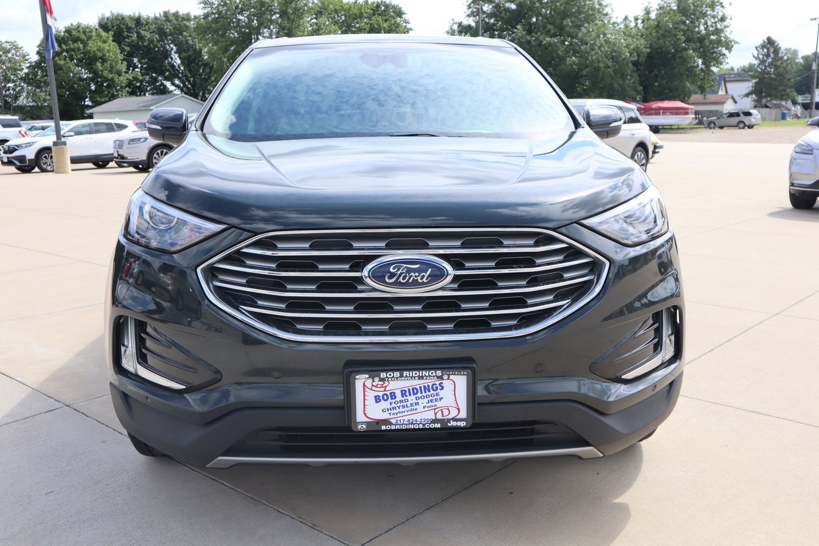 Used 2022 Ford Edge Titanium with VIN 2FMPK4K96NBA47952 for sale in Taylorville, IL