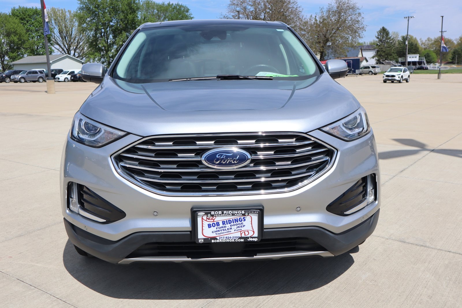 Used 2021 Ford Edge Titanium with VIN 2FMPK4K96MBA04789 for sale in Taylorville, IL