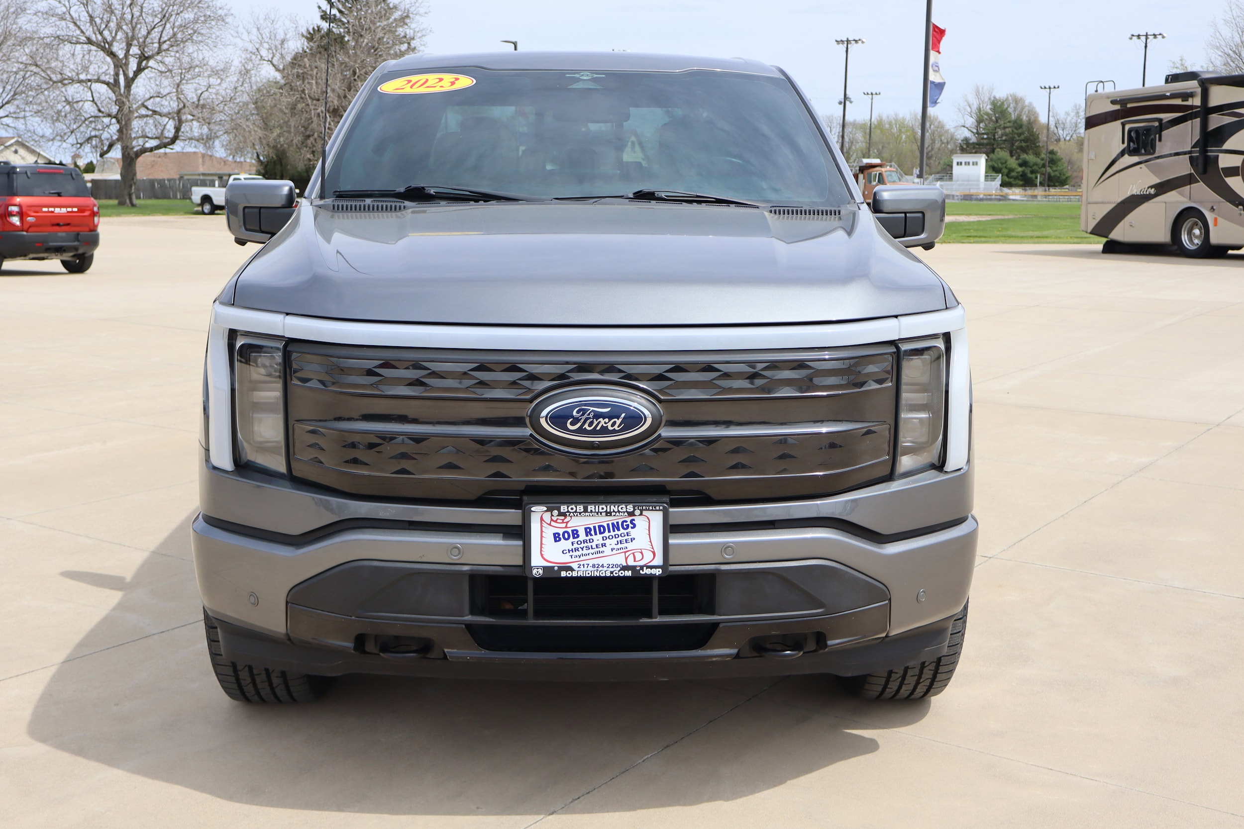 Used 2023 Ford F-150 Lightning Platinum with VIN 1FT6W1EV1PWG02044 for sale in Taylorville, IL