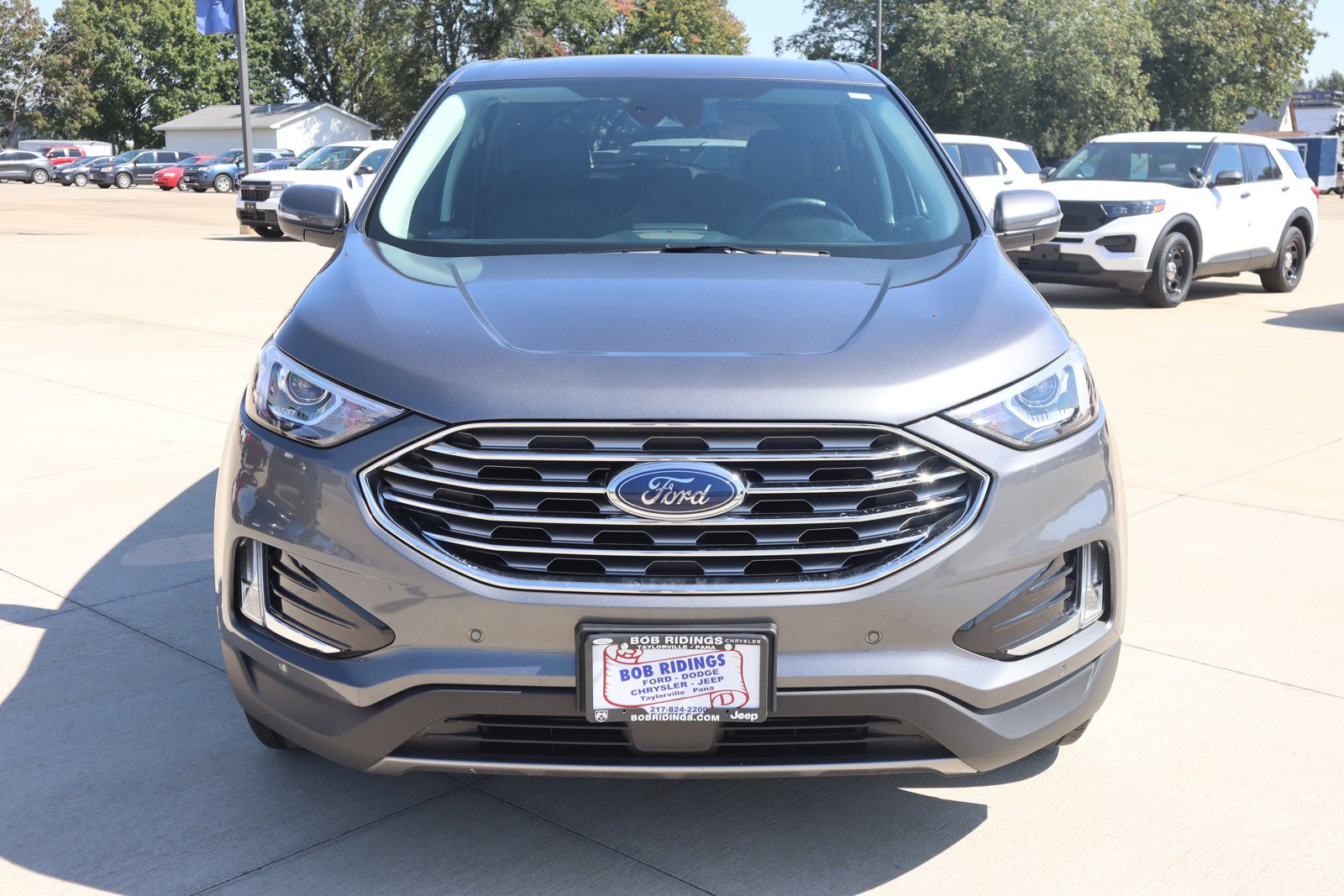 Used 2021 Ford Edge Titanium with VIN 2FMPK4K96MBA20734 for sale in Taylorville, IL