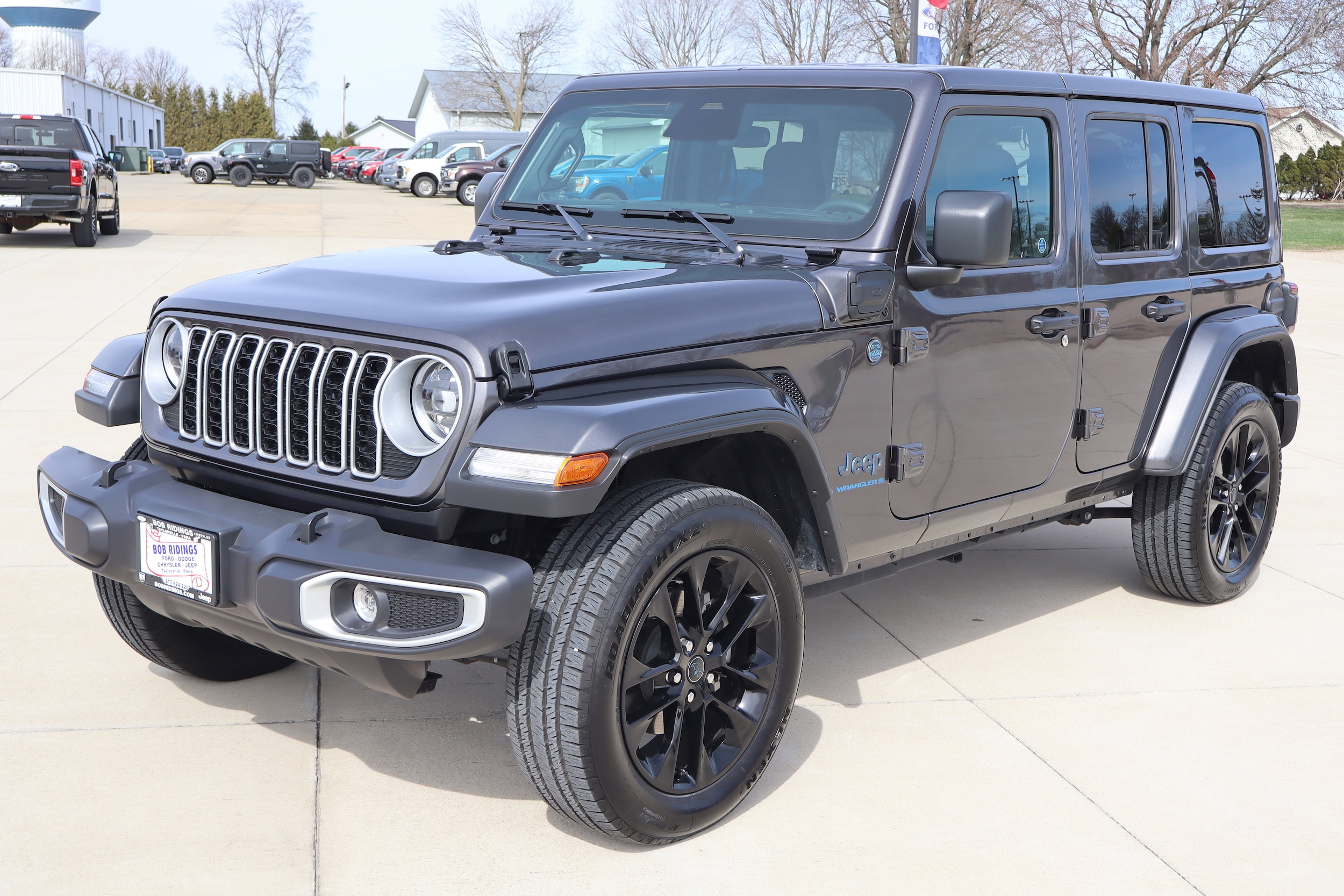 Used 2025 Jeep Wrangler 4xe Sahara 4XE with VIN 1C4RJXP64SW599265 for sale in Taylorville, IL