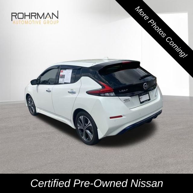 Certified 2022 Nissan LEAF SL Plus with VIN 1N4BZ1DVXNC558542 for sale in Fort Wayne, IN