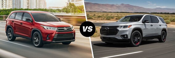 2019 Toyota Highlander Vs 2019 Chevrolet Traverse Oakbrook Toyota