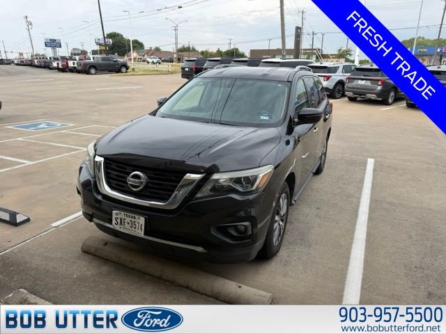 Certified 2018 Nissan Pathfinder SV with VIN 5N1DR2MN6JC607413 for sale in Sherman, TX