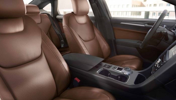 The spacious interior of the 2019 Ford Fusion