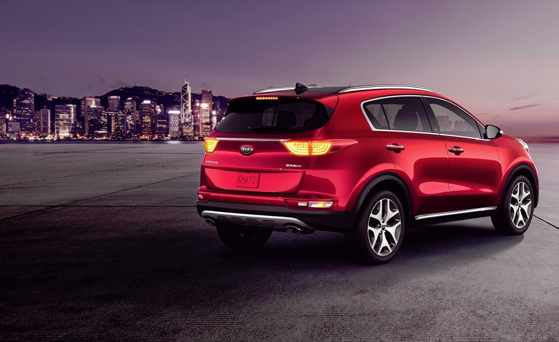 2016 Kia Sportage Rear Exterior In Red