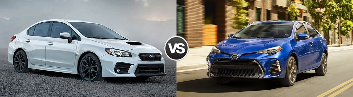 2019 Subaru WRX vs 2019 Toyota Corolla