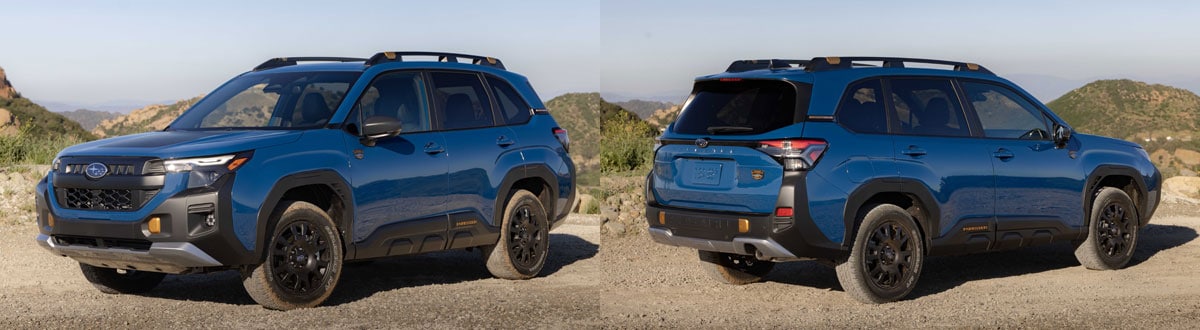Blue 2027 Subaru Forester Wilderness Hybrid SUV