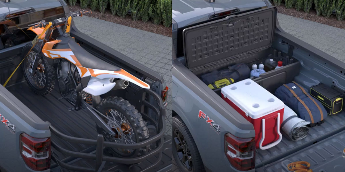 2025 Ford Maverick Bed Cargo Space