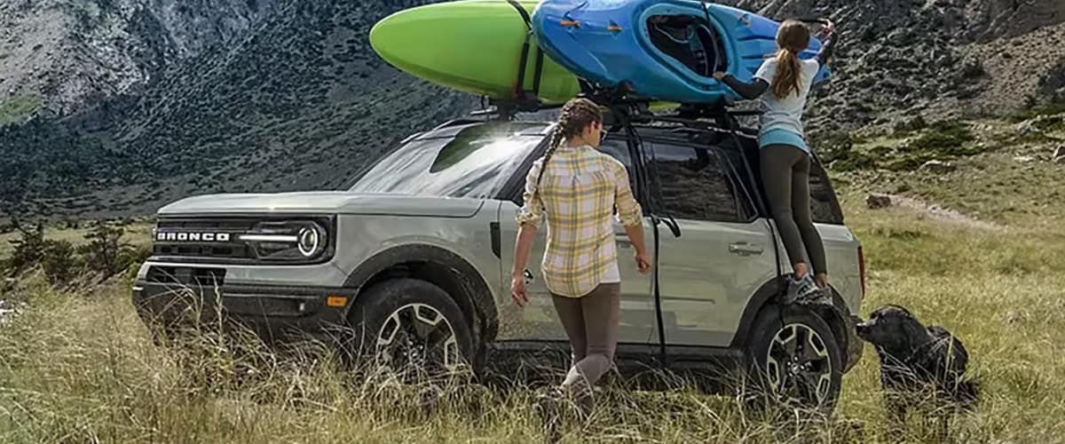 Ford Bronoco Sport with Kayaks