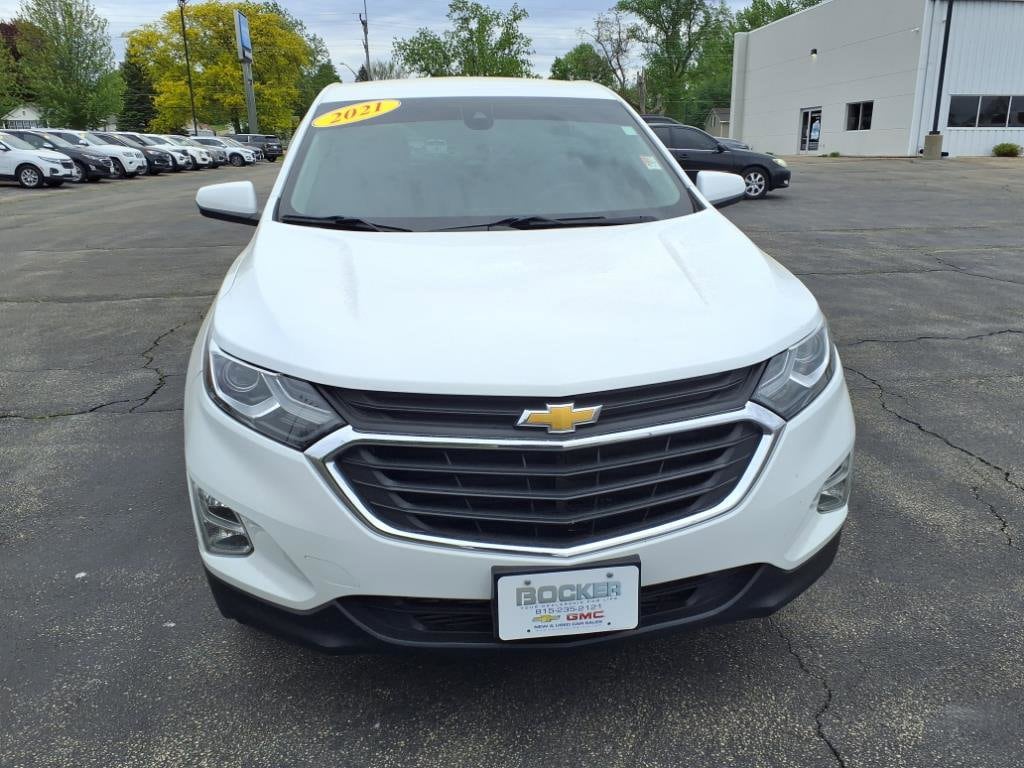 Used 2021 Chevrolet Equinox LT with VIN 3GNAXUEV1MS112419 for sale in Freeport, IL