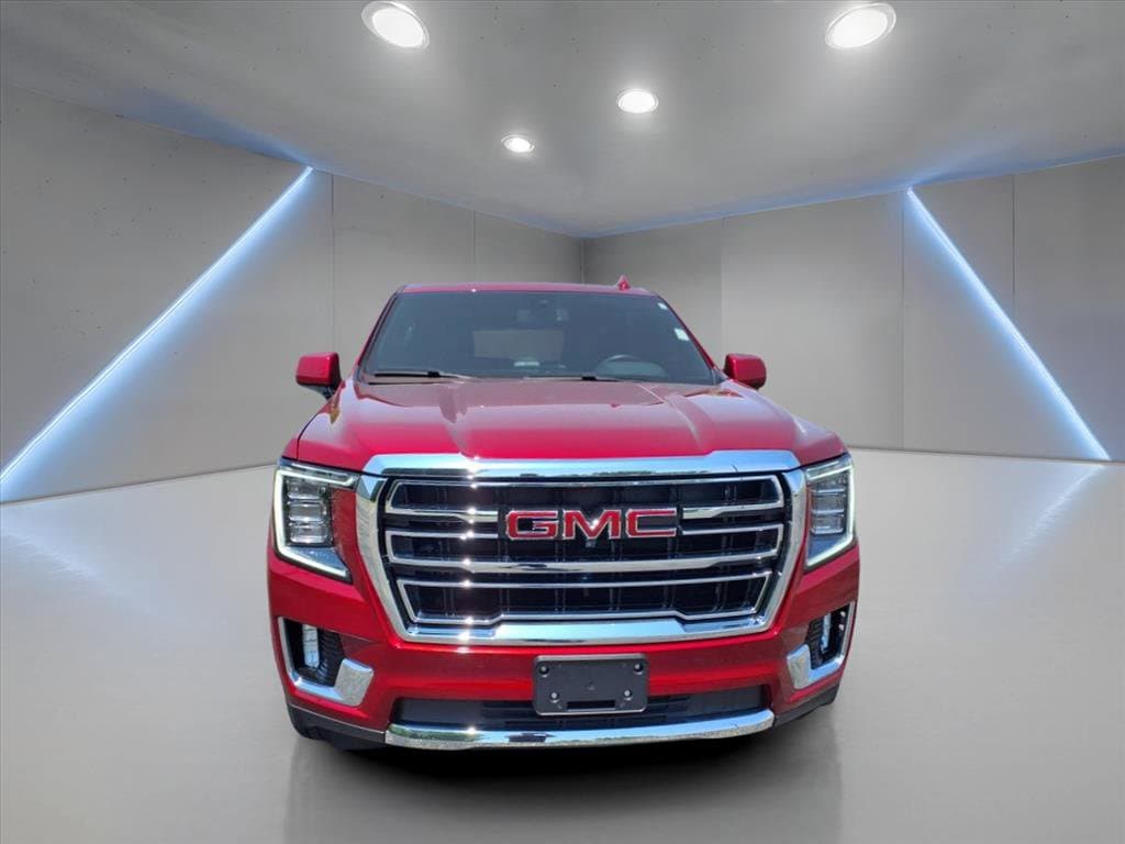 Certified 2021 GMC Yukon SLT with VIN 1GKS2BKD1MR469327 for sale in Freeport, IL