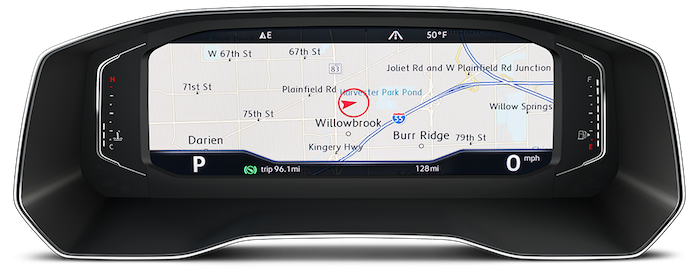2020 Volkswagen Atlas Cross Sport Full Screen Navigation View