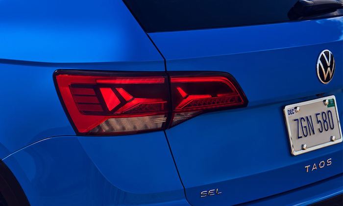 2022 Volkswagen Taos LED tail lights