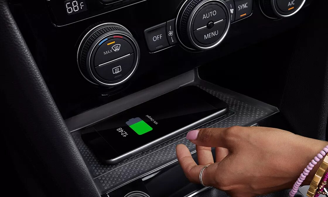 2023 VW Taos available wireless charging
