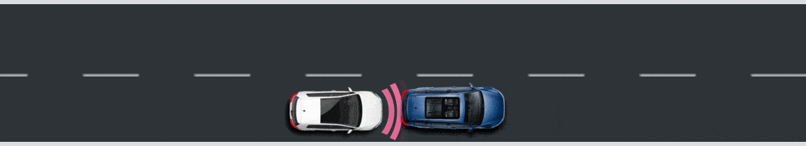 2020 Volkswagen Golf Driver Front Assist animation
