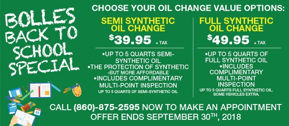 Auto Service Specials In Stafford Ct Bolles Cdjr