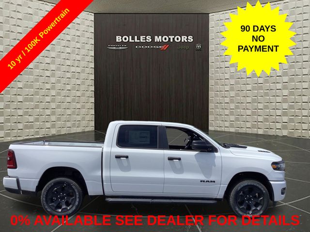 Bright White 2026 RAM 1500 Pickup Truck Four-Wheel Drive 8-Speed Automatic