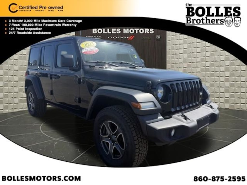 Certified 2023 Jeep Wrangler Sport S SUV