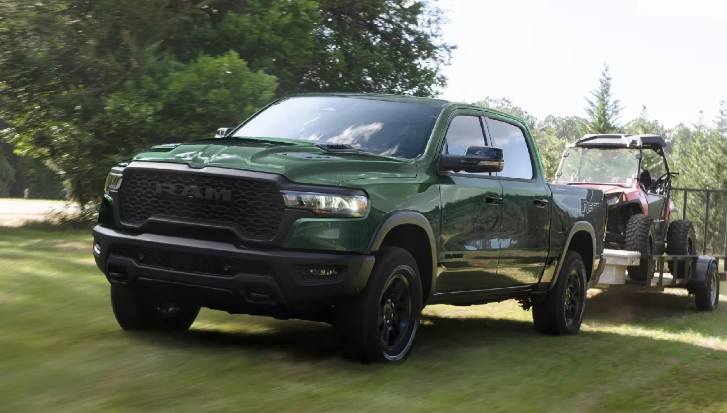 2026 Ram 1500 with a trailer in Lake Charles