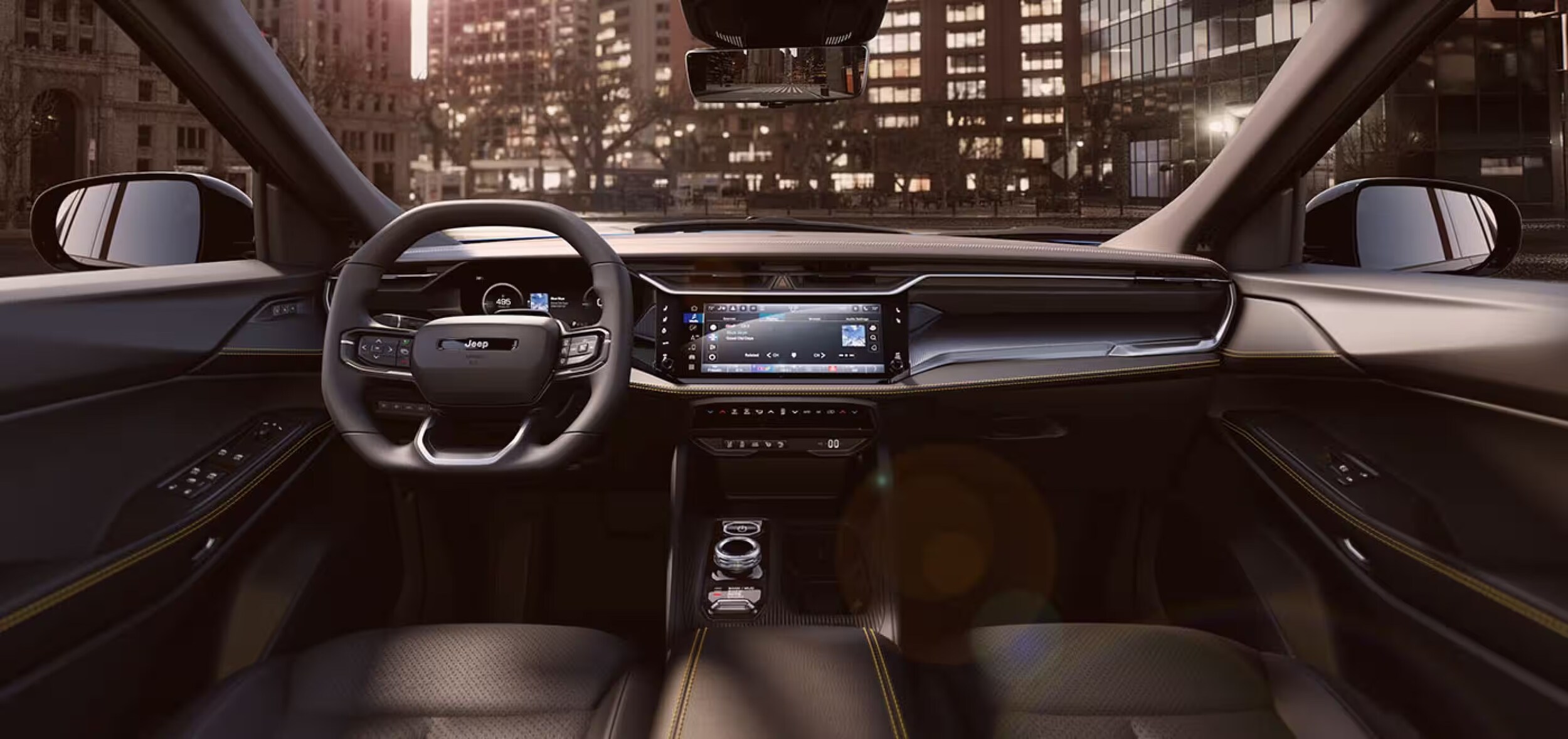 Interior of the 2026 Jeep® Cherokee near Baytown