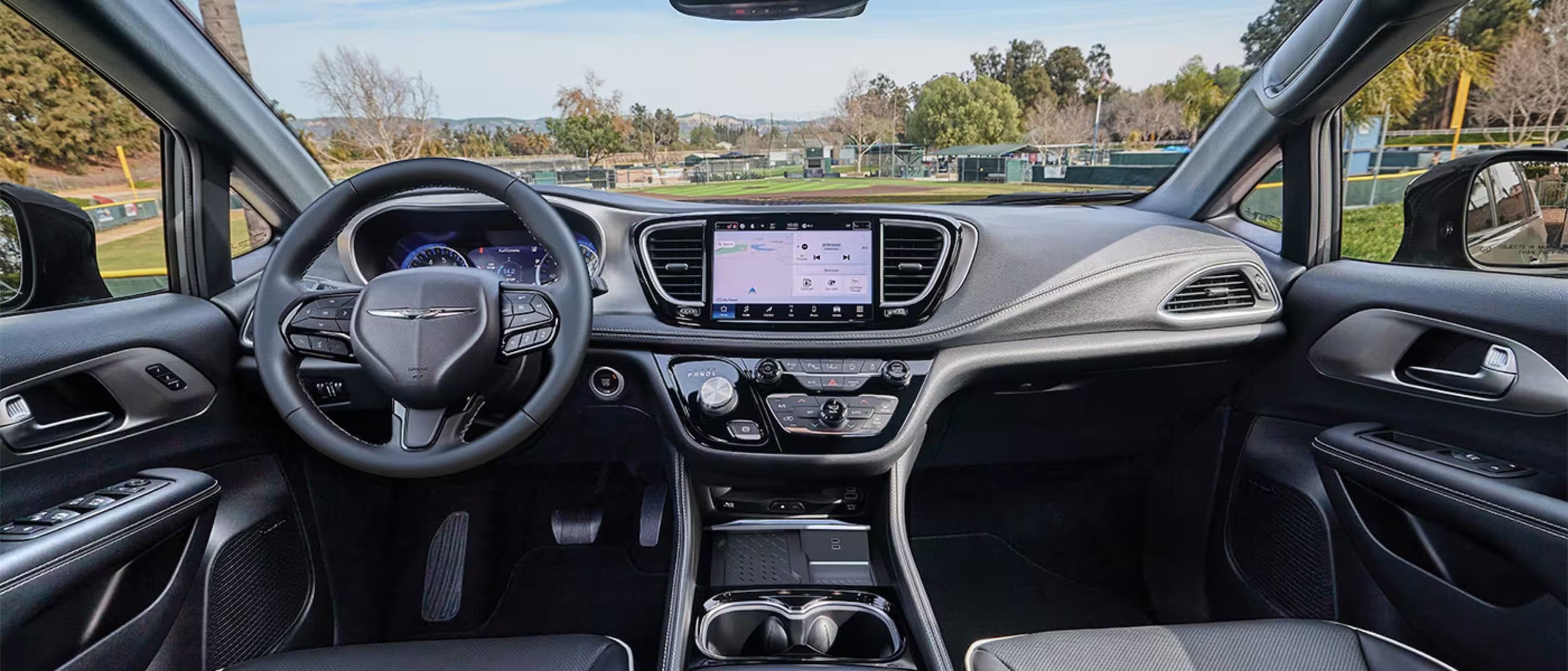 Interior of the 2026 Chrysler Pacifica near Baytown