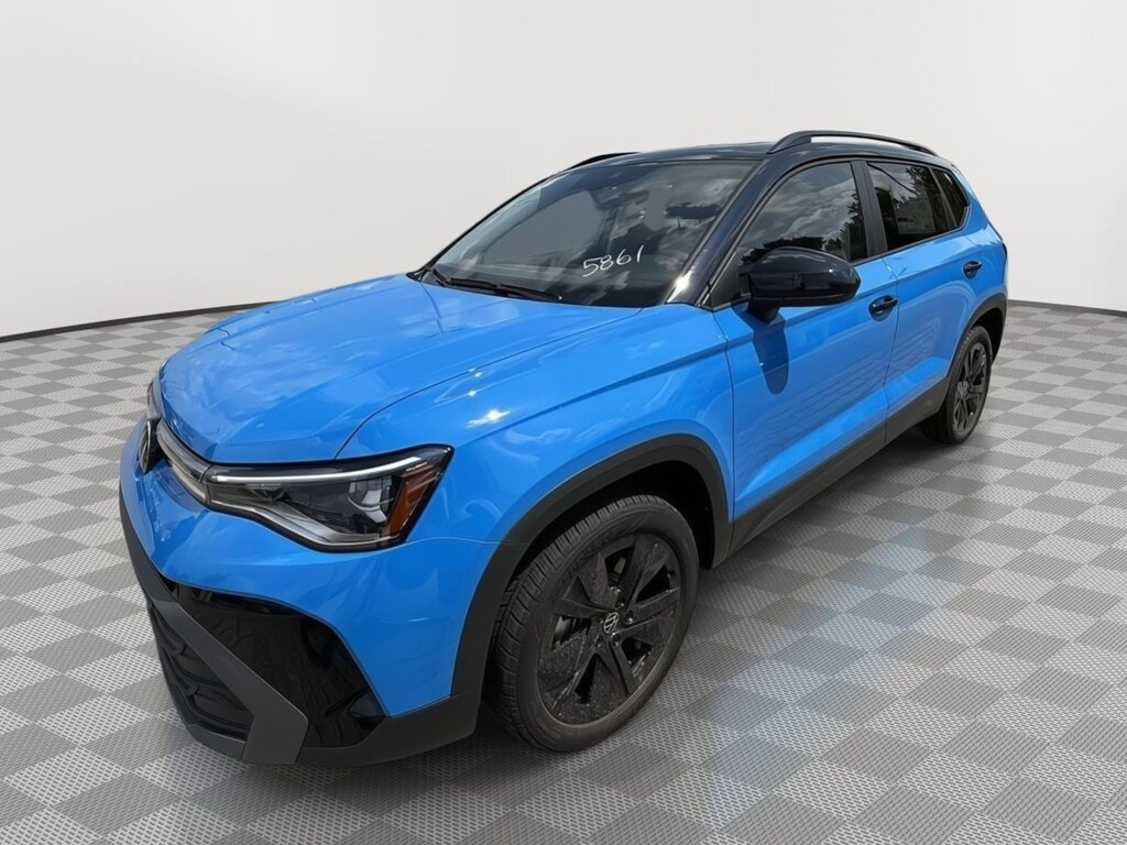 New 2025 Volkswagen Taos 1.5T SE Black SUV