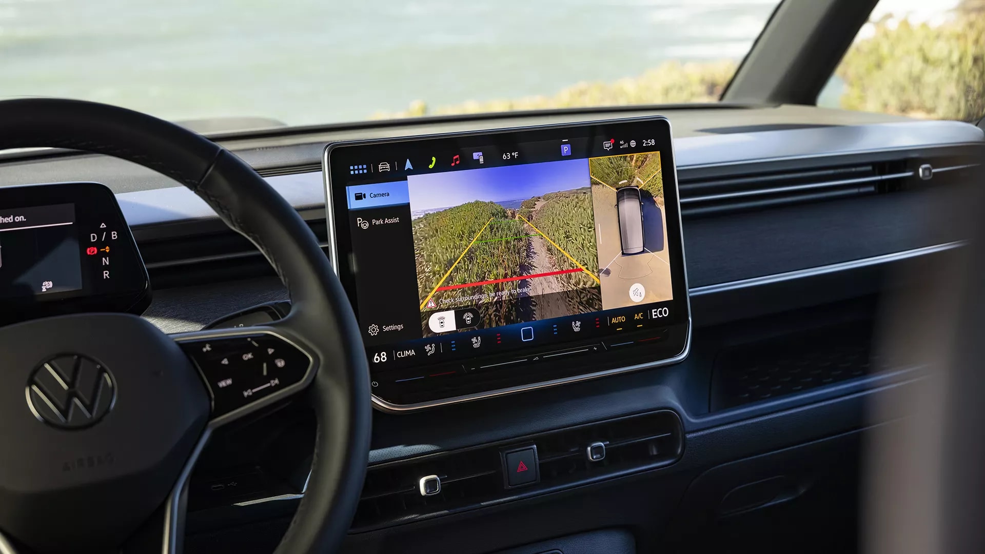 Screen inside the 2025 Volkswagen ID. Buzz in Lake Charles