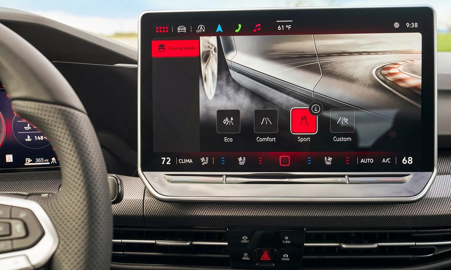 Driving Mode Selection inside the 2026 Volkswagen Golf GTI near Alexandria, LA