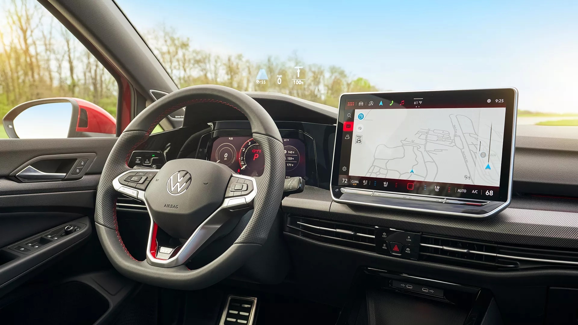 Interior of the 2026 Volkswagen Golf GTI in Lake Charles, LA