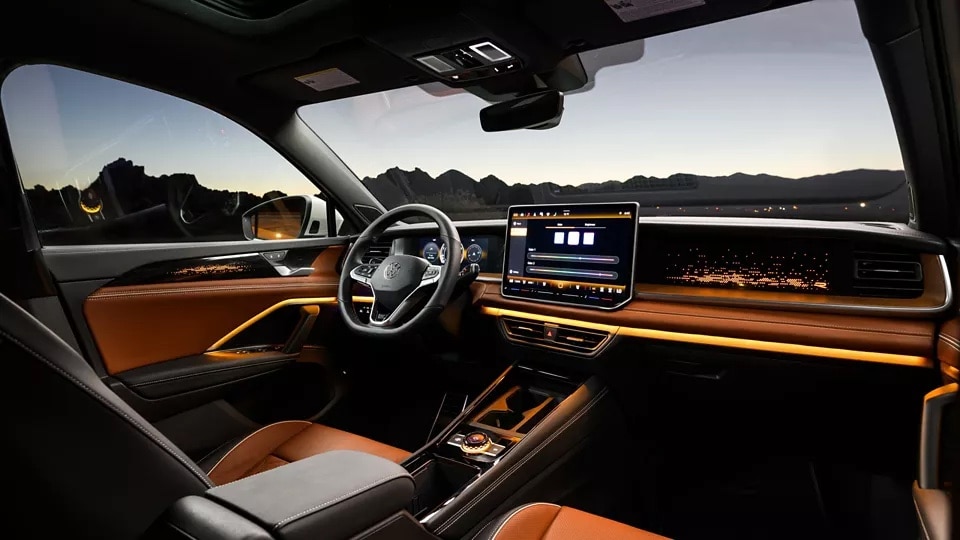 Interior of the 2026 Volkswagen Tiguan near Beaumont