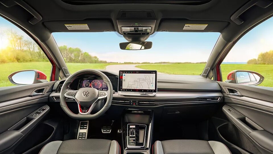 Interior of the 2026 Volkswagen Golf GTI near Lafayette