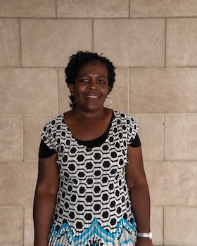 Staff member Sharon Williams from dbb1272530f4