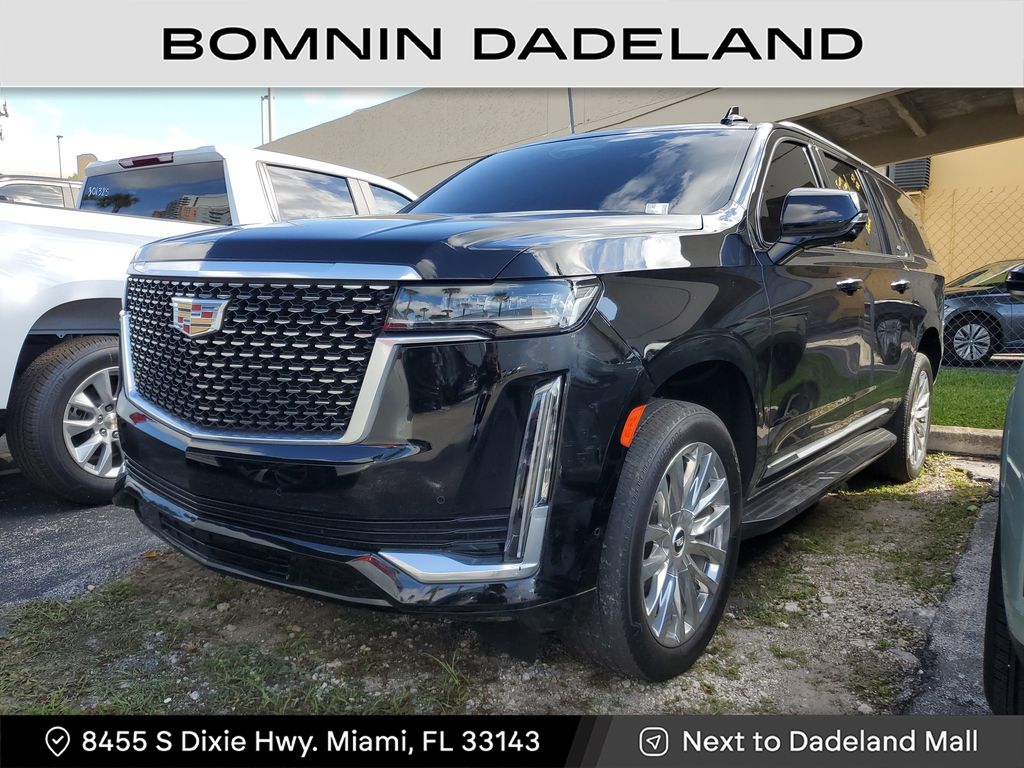 Used 2023 Cadillac Escalade ESV Premium Luxury with VIN 1GYS3KKL9PR197740 for sale in Miami, FL
