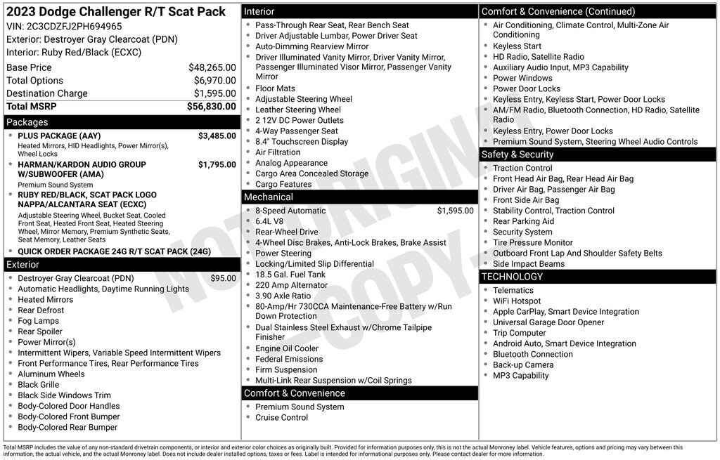 Used 2023 Dodge Challenger R/T Scat Pack Coupe
