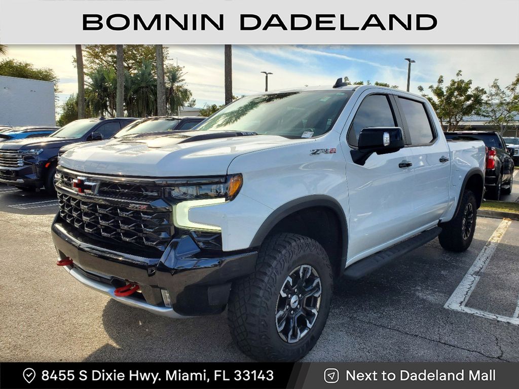 Used 2024 Chevrolet Silverado 1500 ZR2 with VIN 3GCUDHEL2RG110953 for sale in Miami, FL