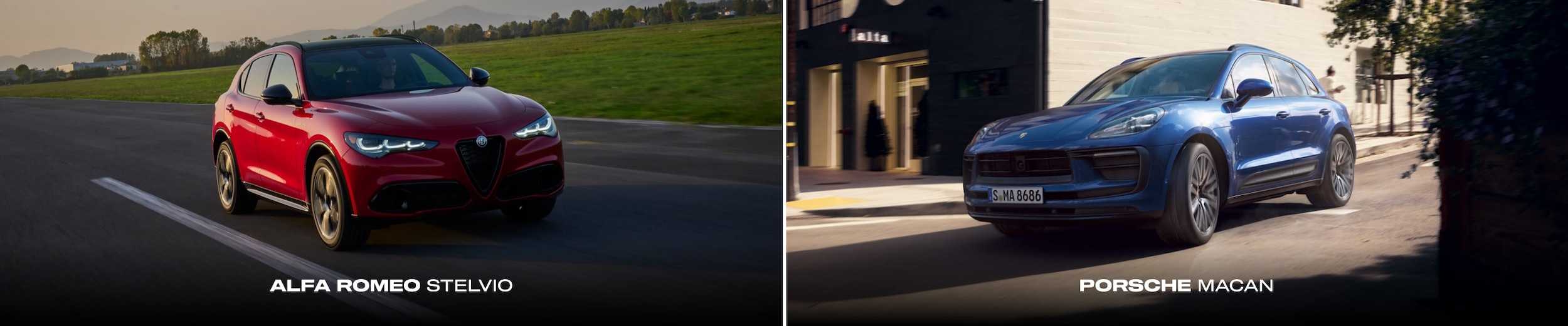Compare The Alfa Romeo Stelvio Vs. Porsche Macan Luxury SUV Showdown