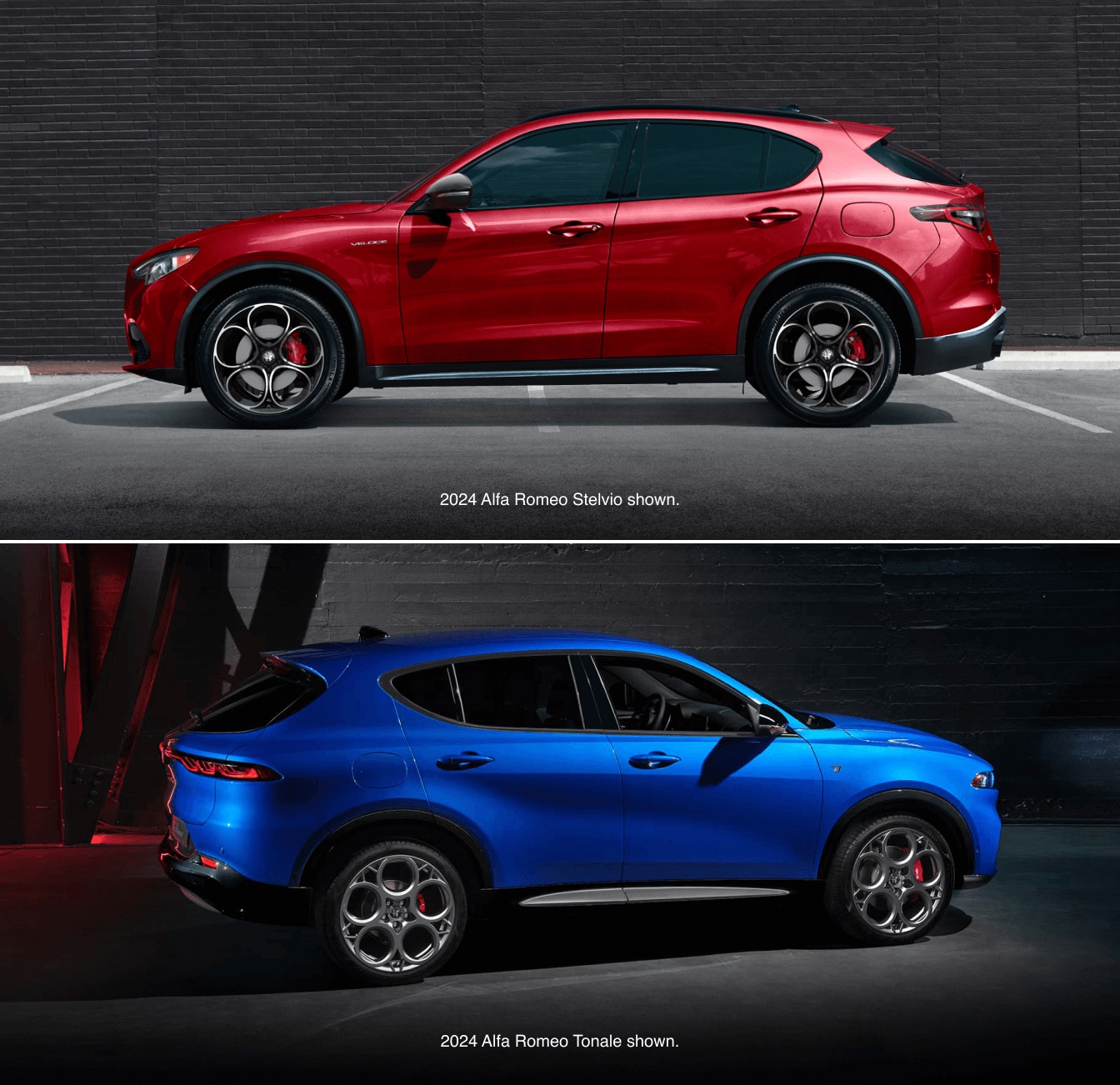 Alfa Romeo Stelvio vs. Tonale Dimensions