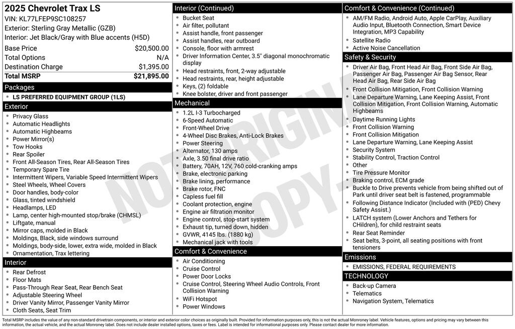 Used 2025 Chevrolet Trax LS SUV