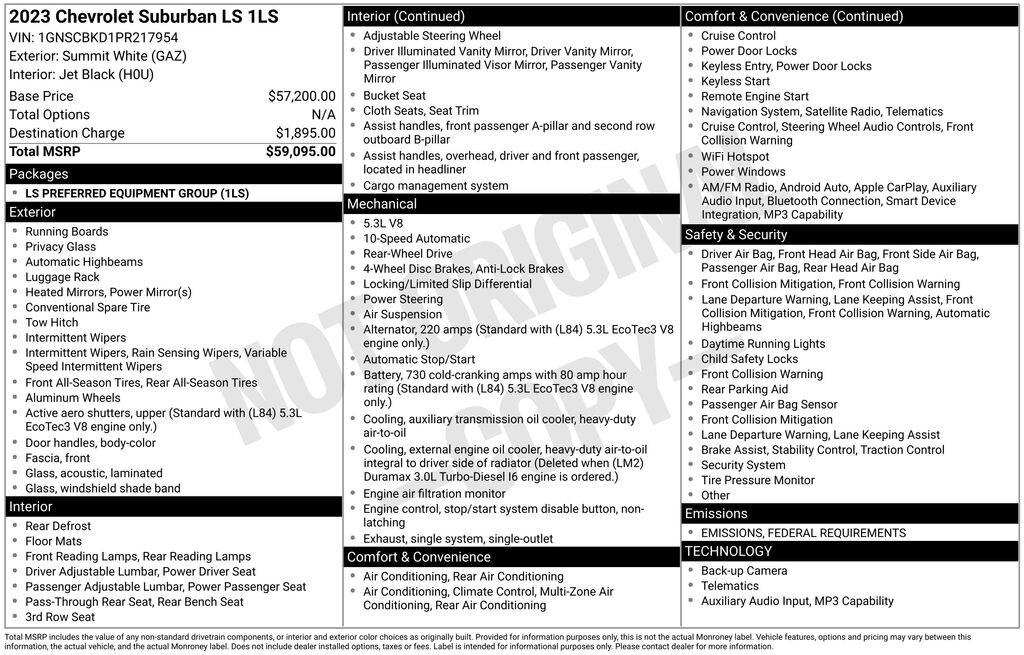 Used 2023 Chevrolet Suburban LS SUV